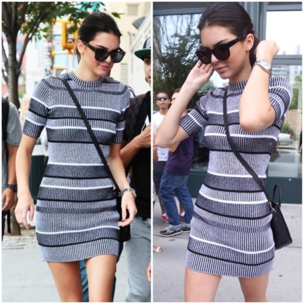 ZARA Stripe Knit Dress ✨Seen On Kendall Jenner✨